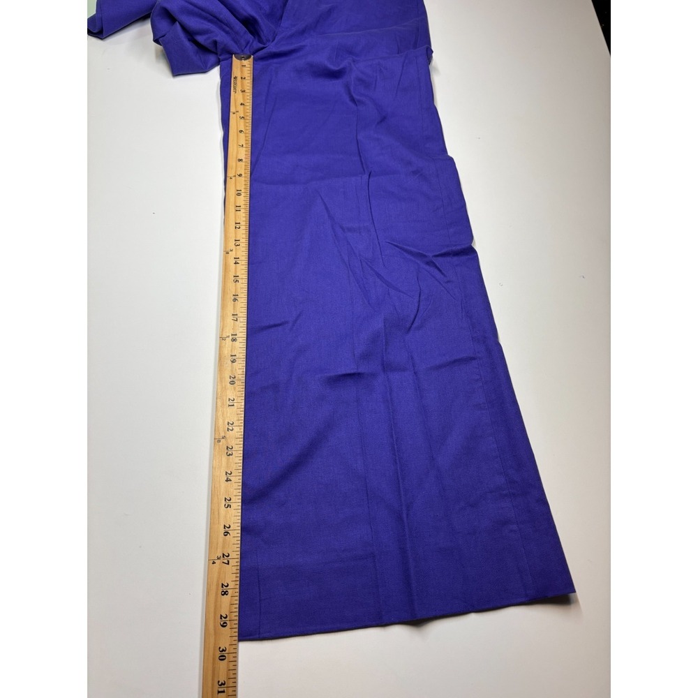 Banana Republic Pants Womens 2 Purple Linen Blend Wide Leg Office Career - Picture 7 of 8